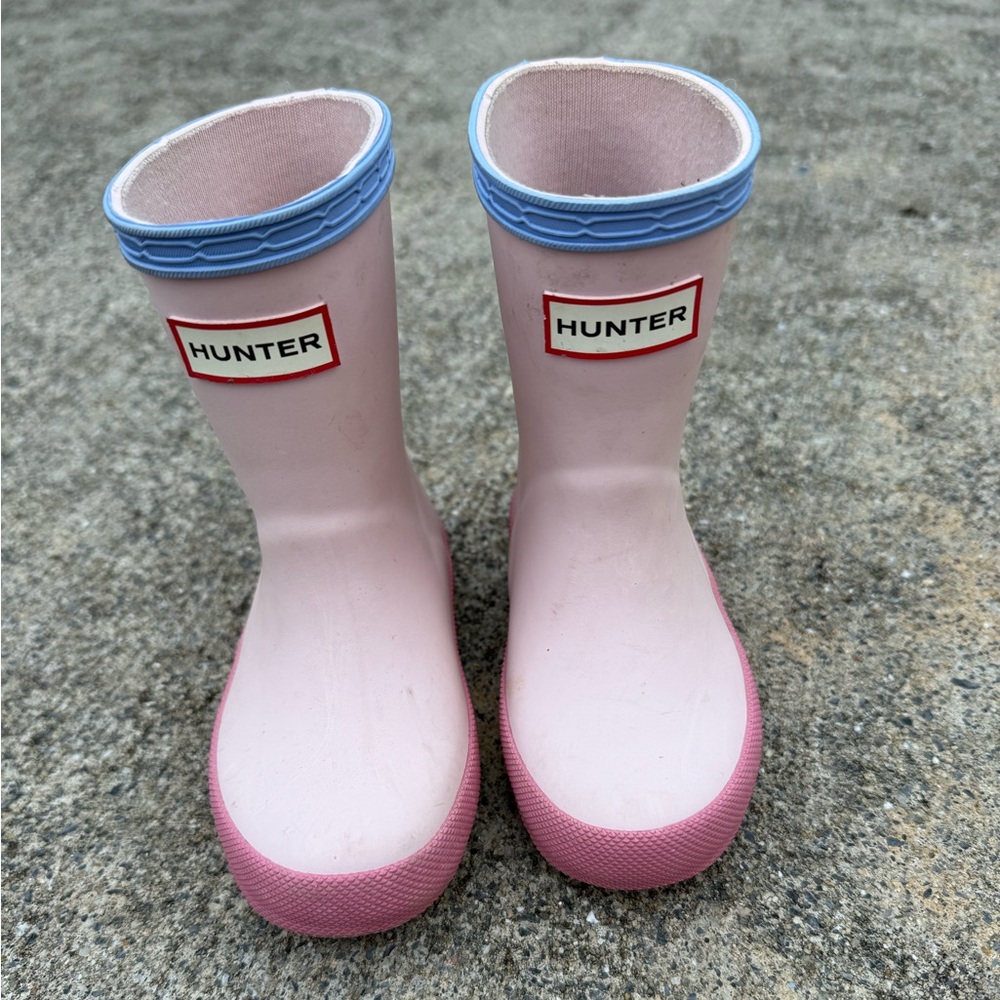 Hunter Kids Boots in Pink and Blue